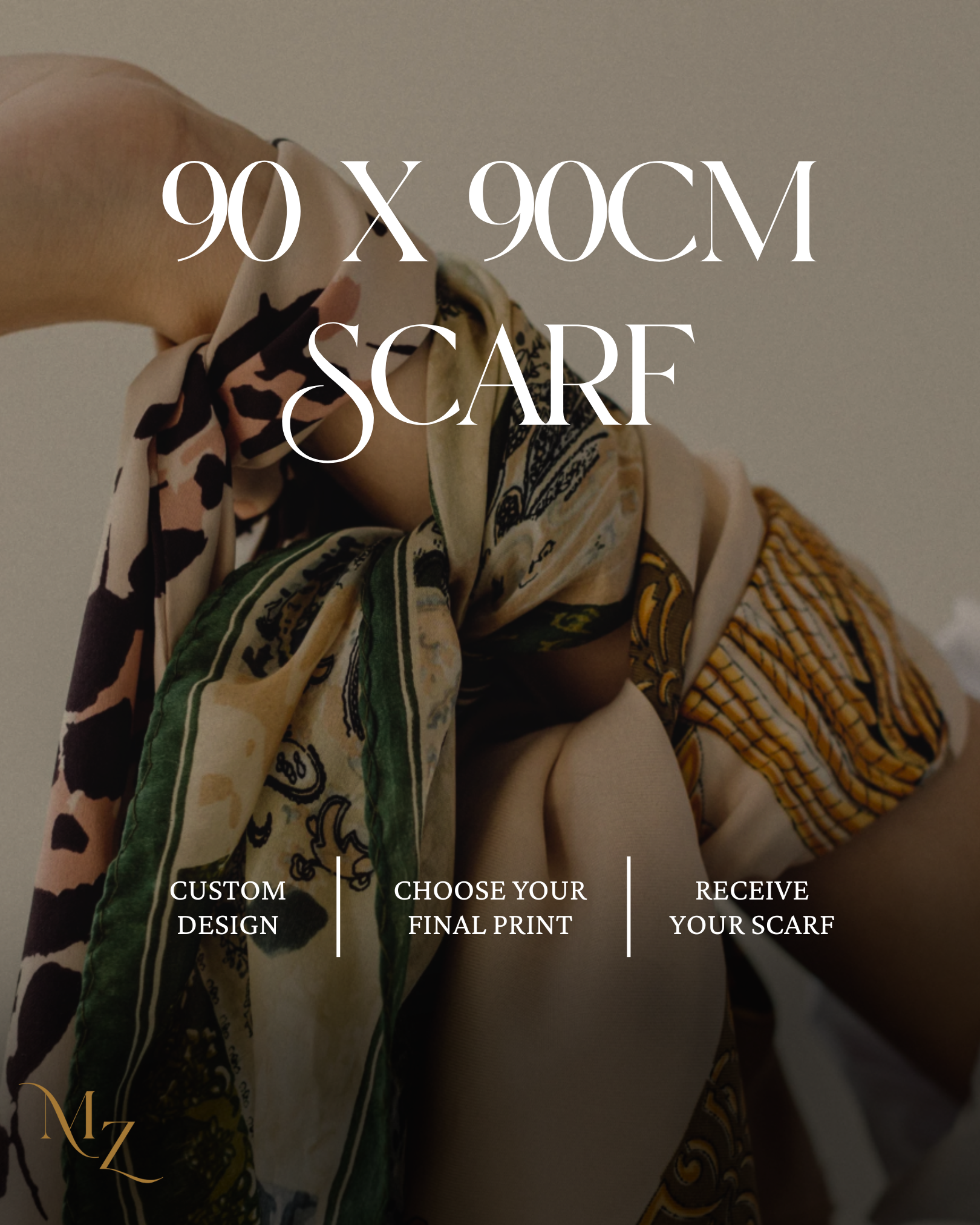 Luxury Bespoke Silk Scarf